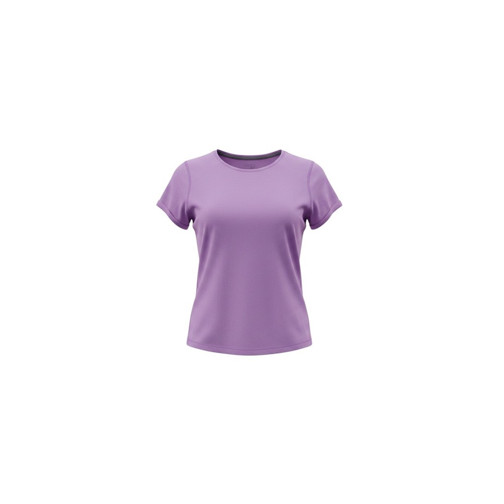 Danskin Now Athletic Top Womens S 4-6 Purple Mesh Back Short Sleeve Gym Shirt